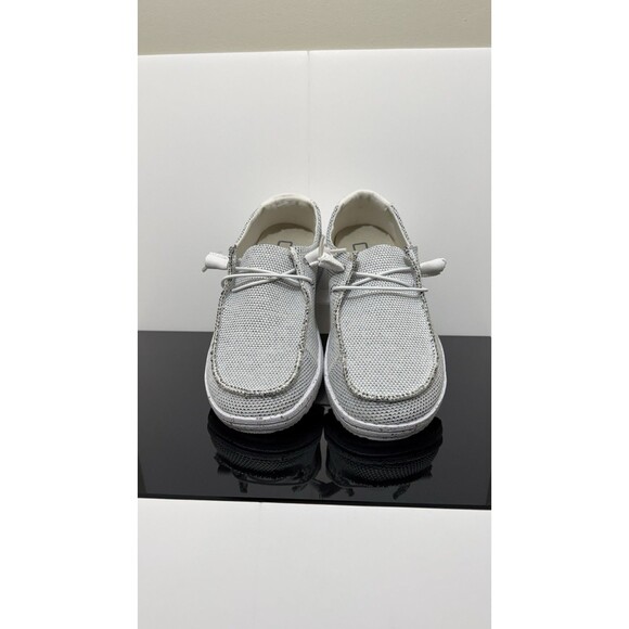 Hey Dude Wendy Sox Women's Casual Shoes, Stone White, Women's Size 7 - Picture 1 of 7